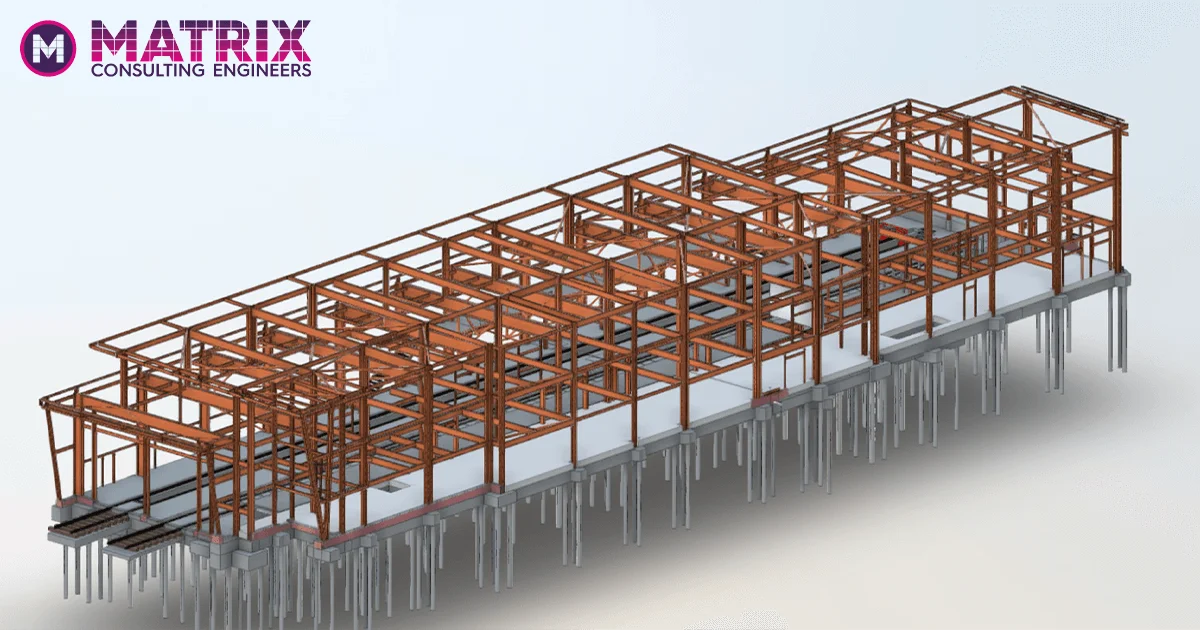 Matrix Consulting Engineers - Network Rail Building Structural Frame - Bim Examples
