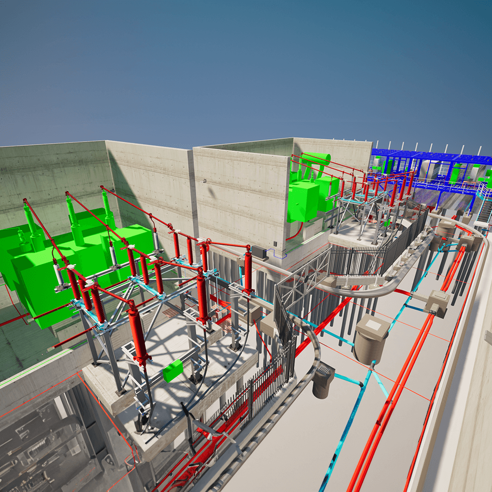 BIM Building Information Modelling Example Substation 2