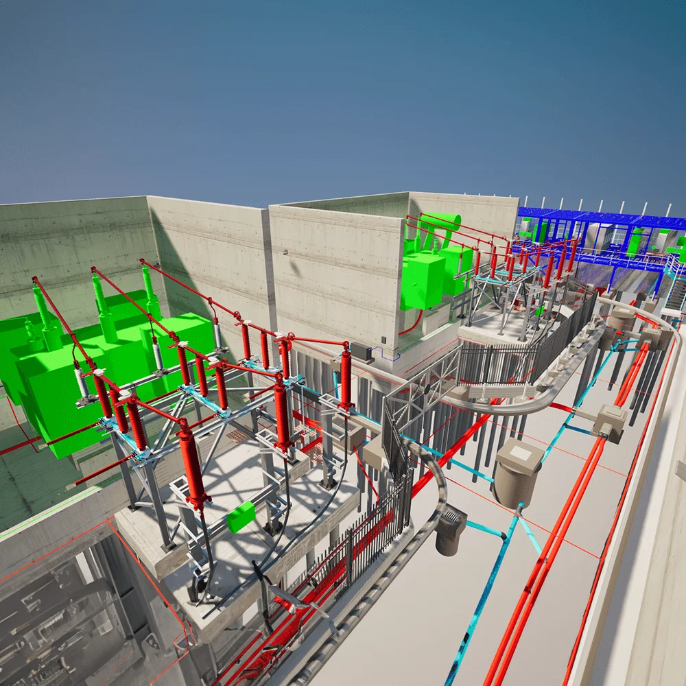 BIM Building Information Modelling Example Substation 2.