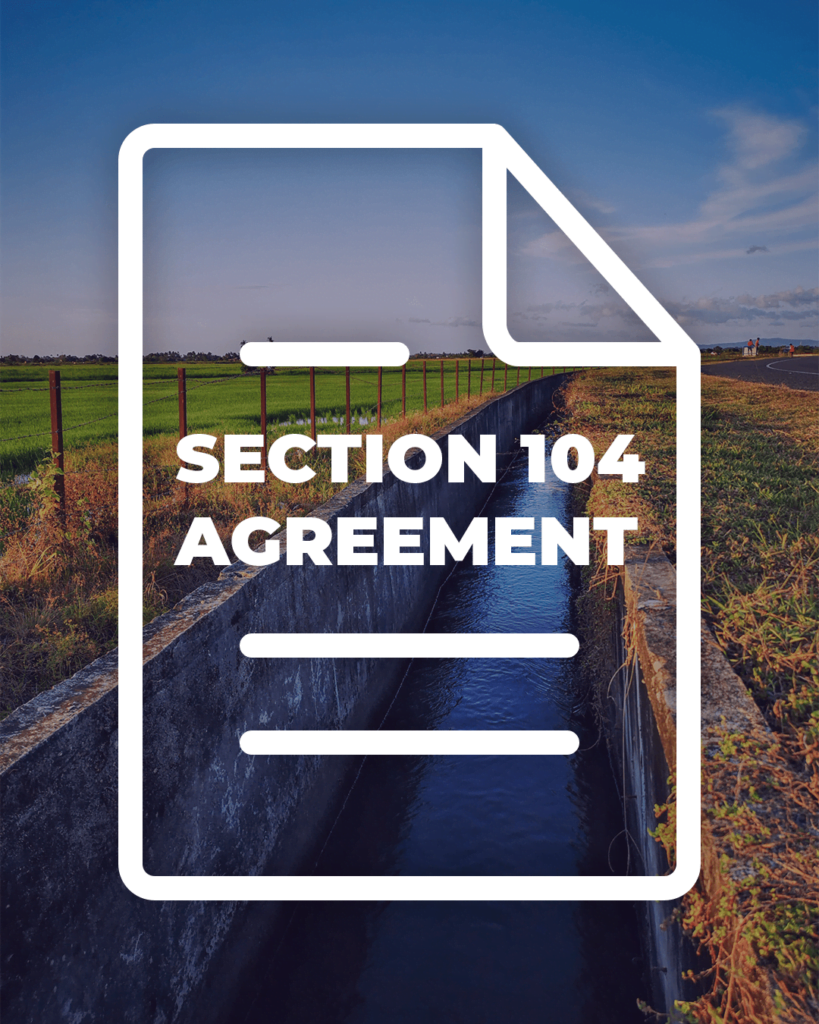 Section 104 agreement with Matrix Consulting Engineers