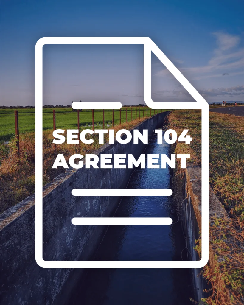 Section 104 agreement with Matrix Consulting Engineers