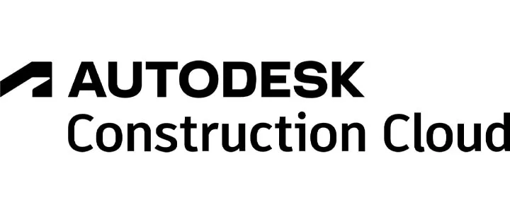 Autodesk Construction Cloud logo featuring bold black text and a geometric symbol on a white background, reflecting innovation for engineers and structural professionals.