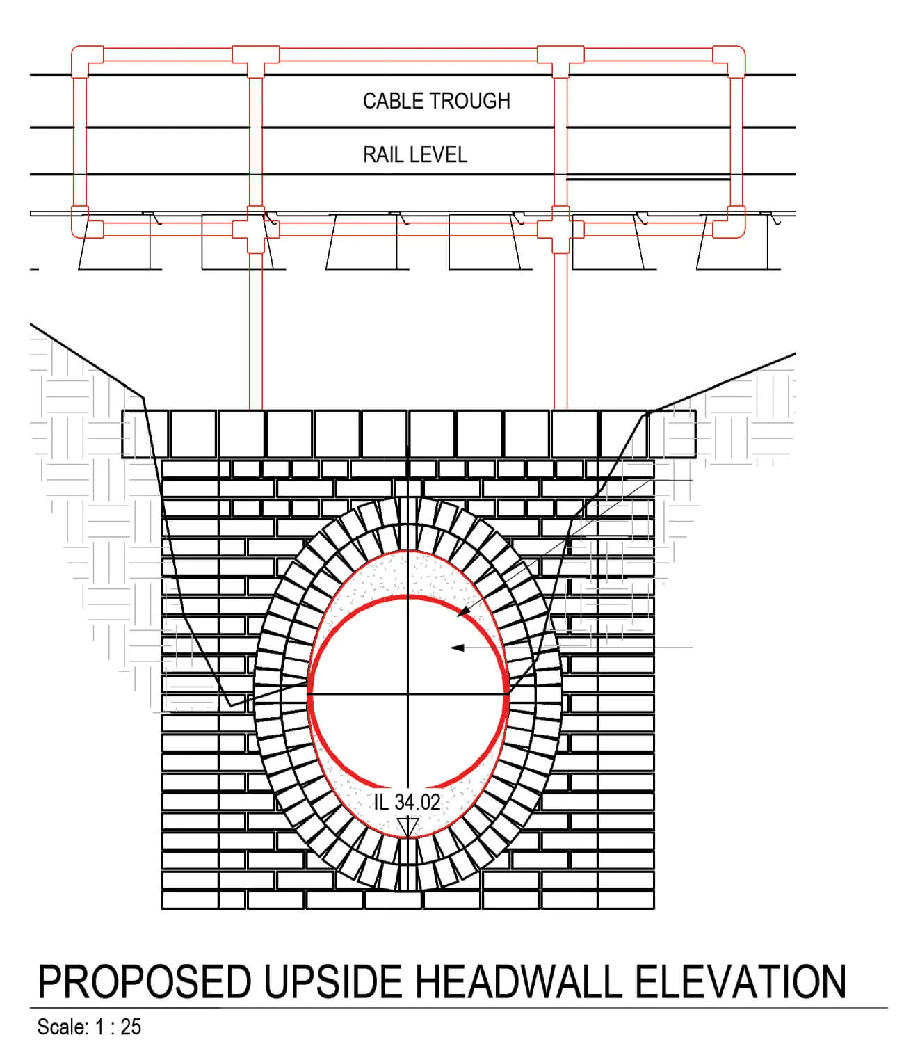 A diagram of a chimney.
